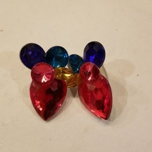 Vintage Colorful Costume Earrings